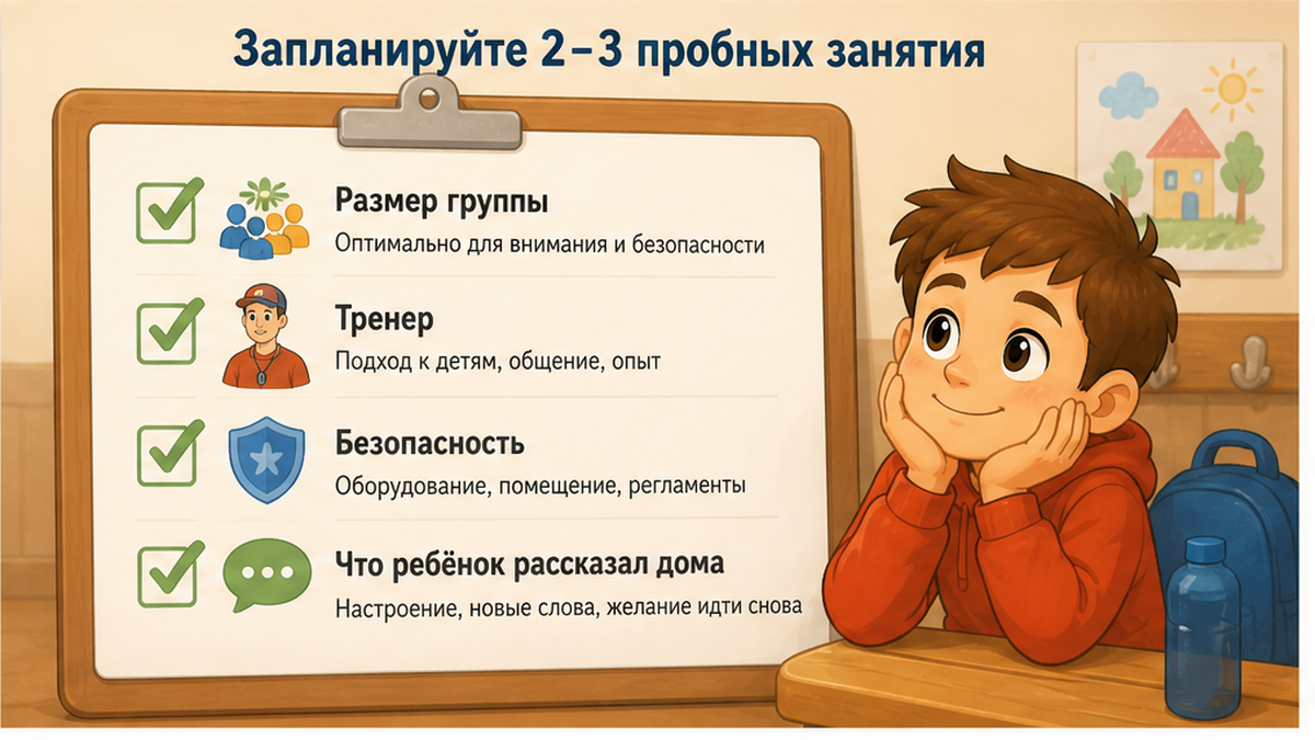 Чек-лист наблюдений на 2-3 пробных занятиях