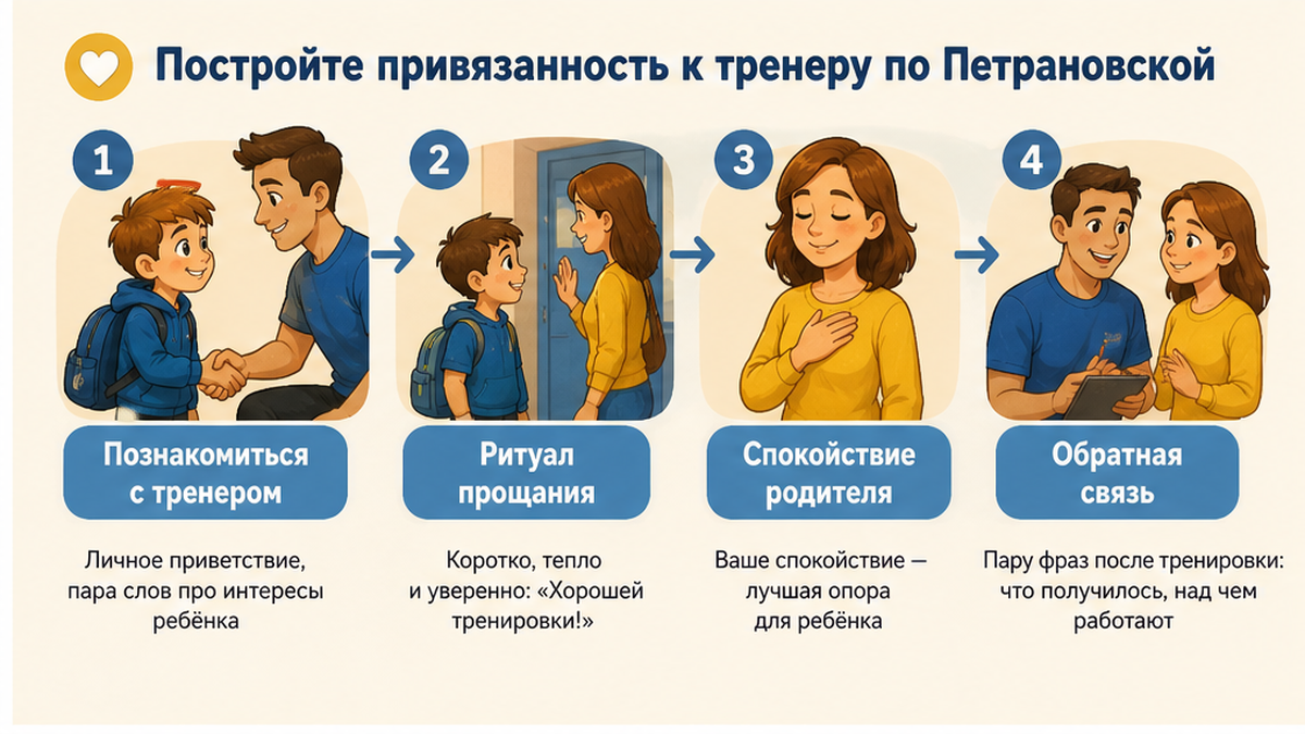 Короткий бриф тренеру и точка опоры в зале
