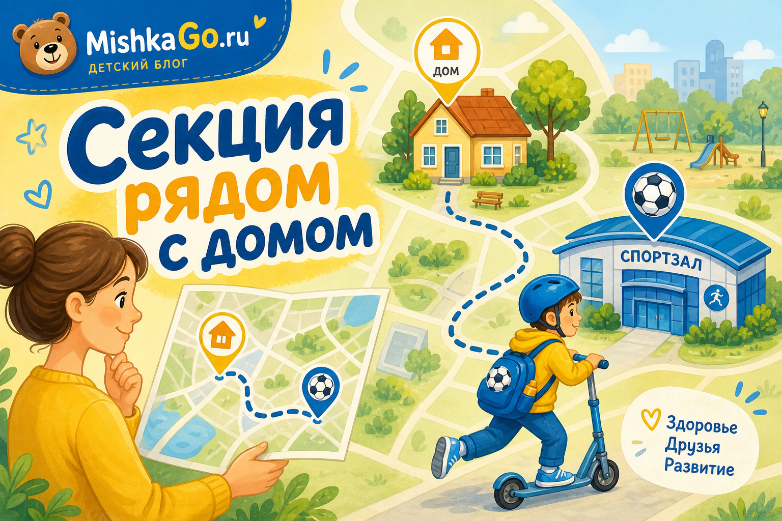 Как выбрать секцию рядом с домом: радиус 15-20 минут и маршрут зимой