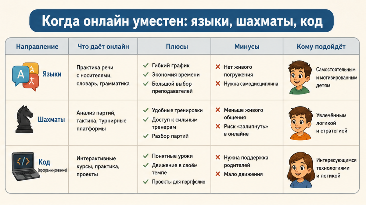 Матрица: когда онлайн-кружок уместен для школьника