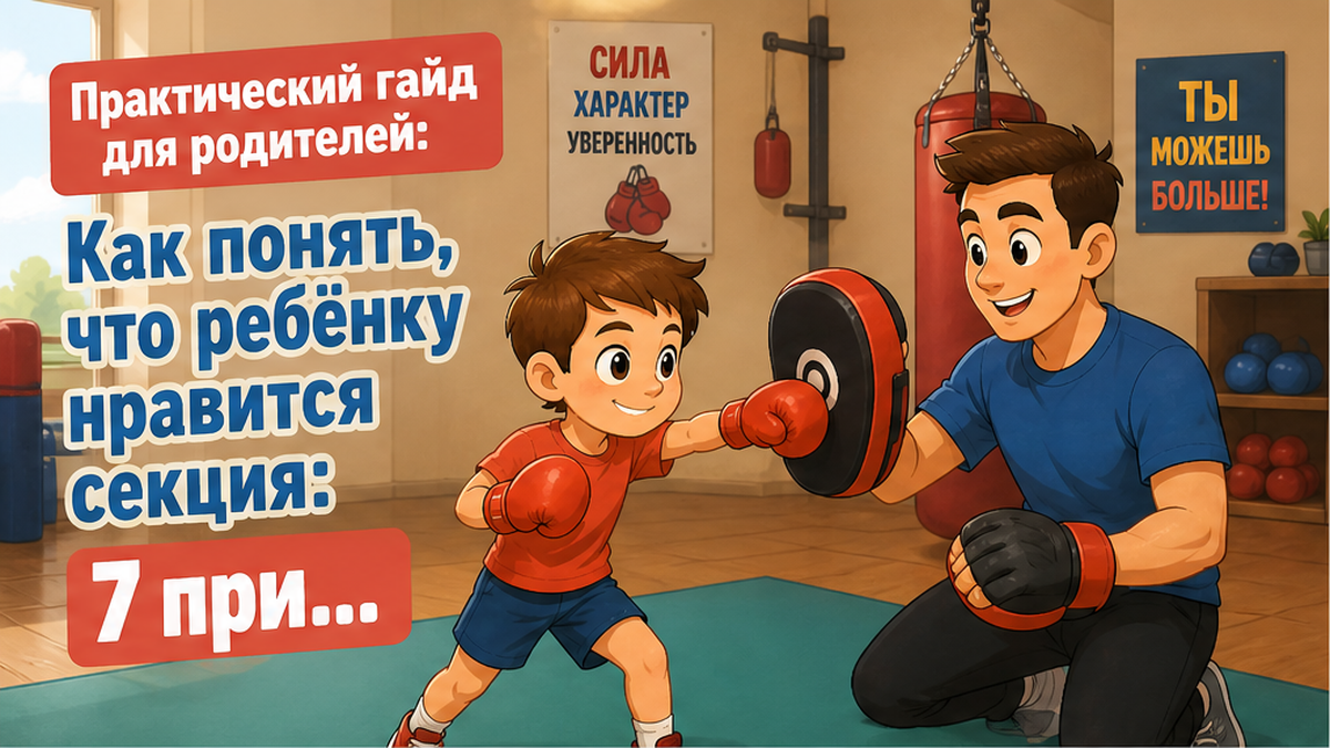 Как понять нравится ли ребёнку секция: 7 признаков