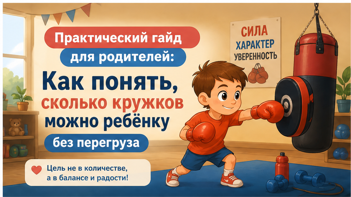 Как понять, сколько кружков можно ребёнку без перегруза