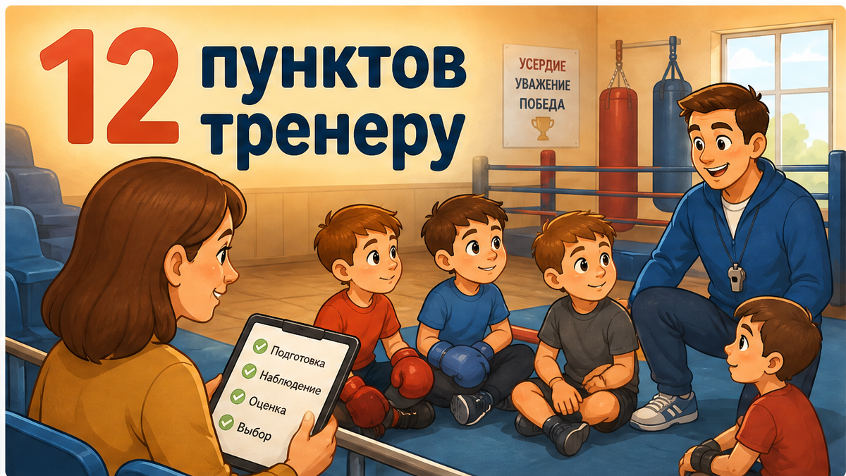 Чек-лист выбора тренера в секции: документы, тон, красные флаги