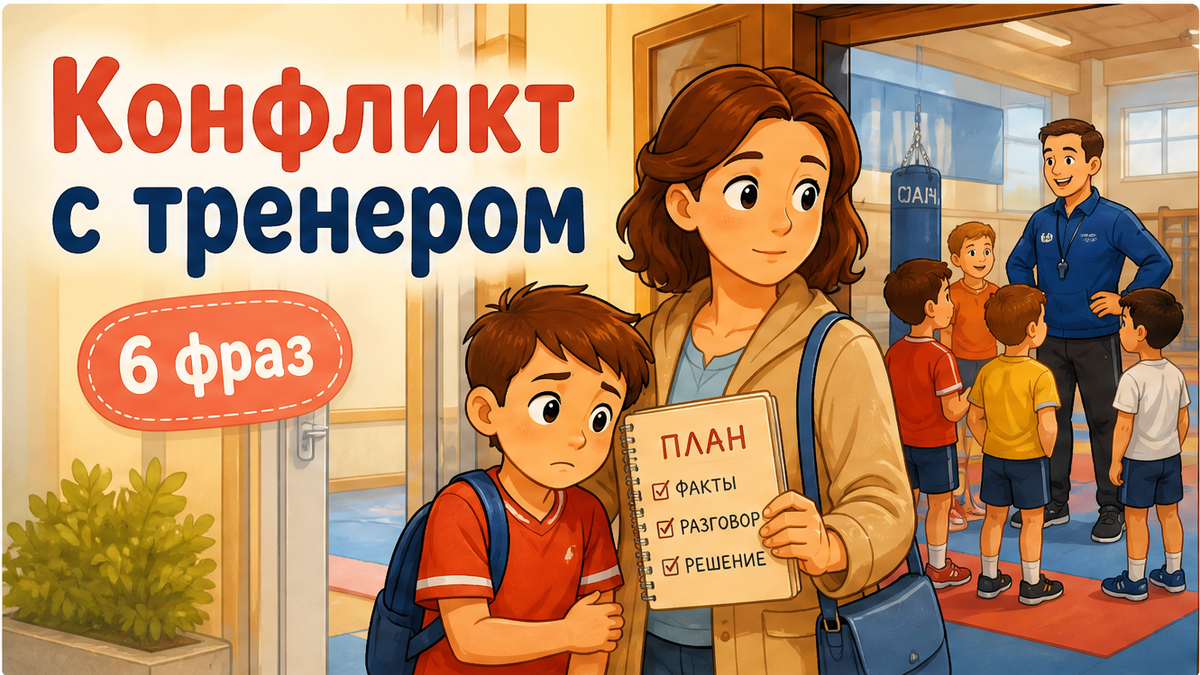 Как решить конфликт с тренером в детской секции: скрипт и эскалация