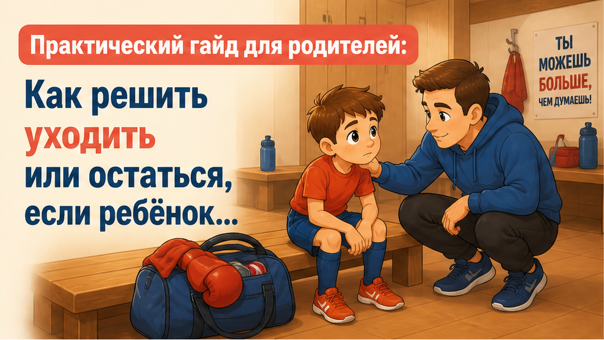 Как решить уходить или остаться, если ребёнок хочет бросить секцию