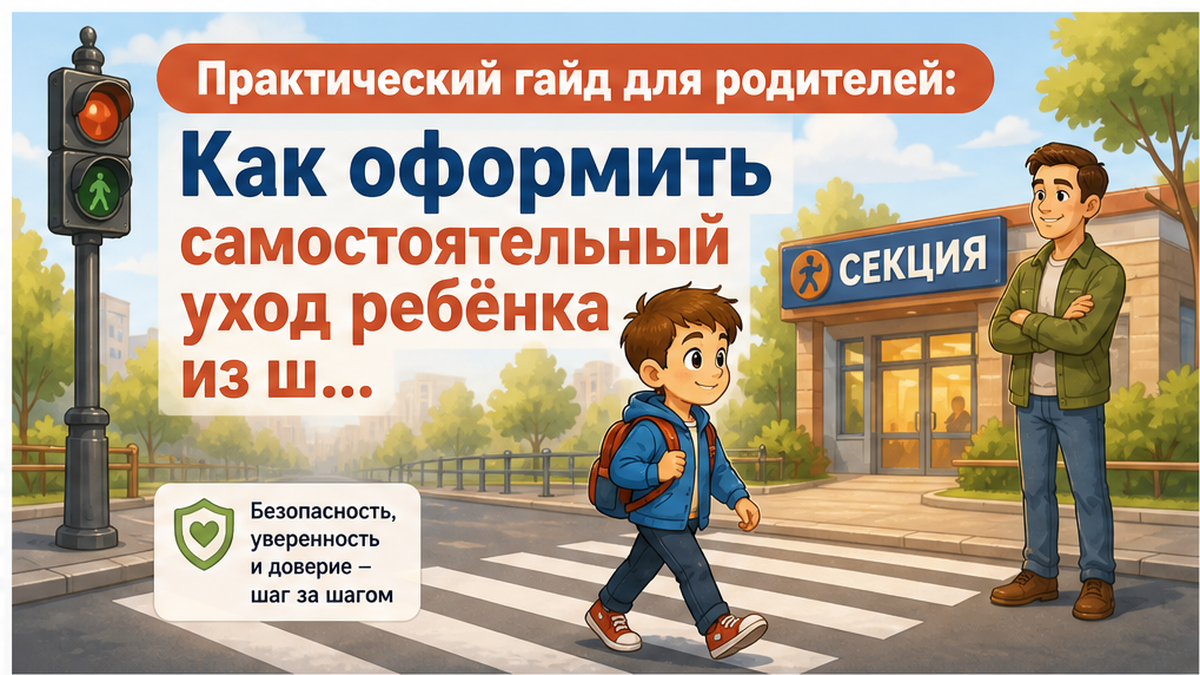 Как оформить самостоятельный уход ребёнка из школы на кружок: заявление и маршрут