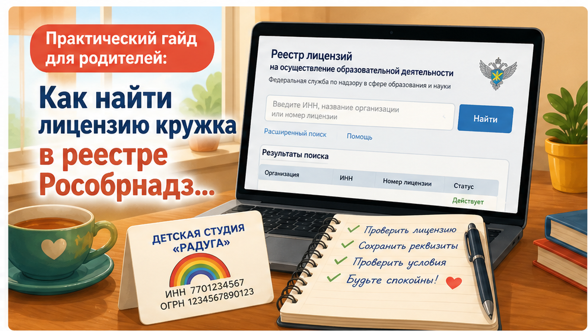 Как найти лицензию кружка в реестре Рособрнадзора: проверка за 5 минут