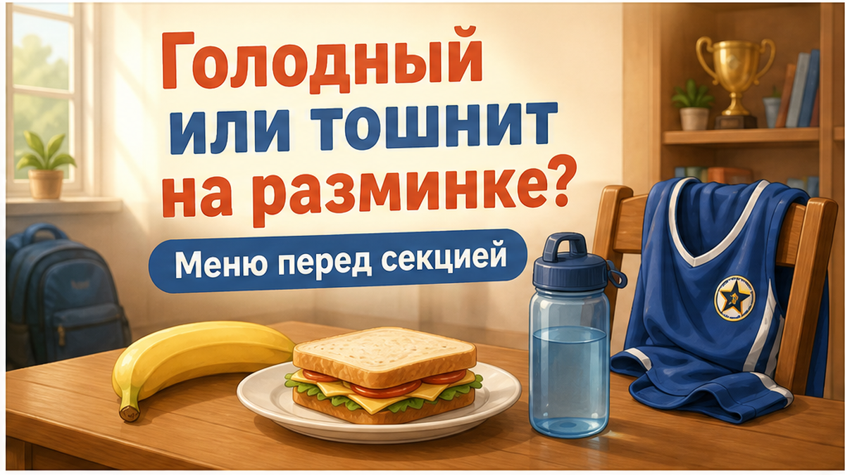 Как накормить ребёнка перед тренировкой в секции