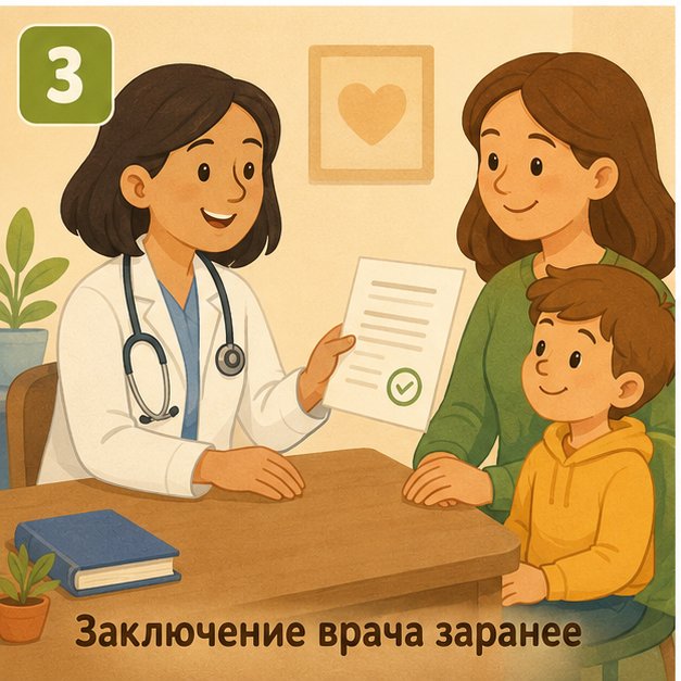 Медицинское заключение о допустимой нагрузке перед записью