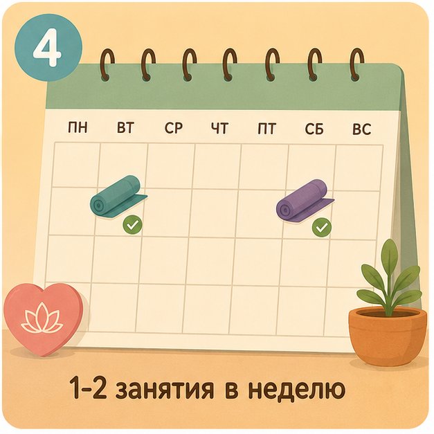 1-2 занятия йогой в неделю для начала