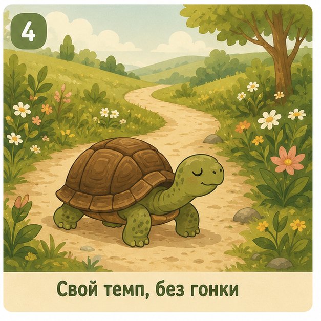 Свой темп в наблюдении за природой, без гонки